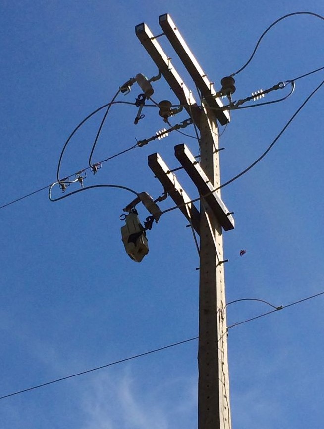 Instalación de un reconectador TripSaver II en Energisa Minas Gerais.