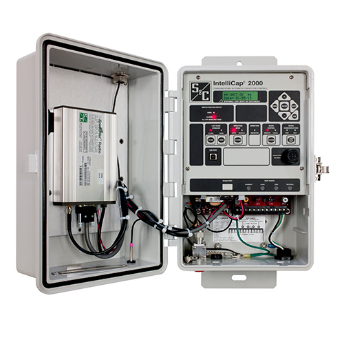 IntelliCap Automatic Capacitor Controls,  controls pole-mounted and pad-mounted, switched capacitor, capacitor, capacitor bank, capacitor bank electric distribution