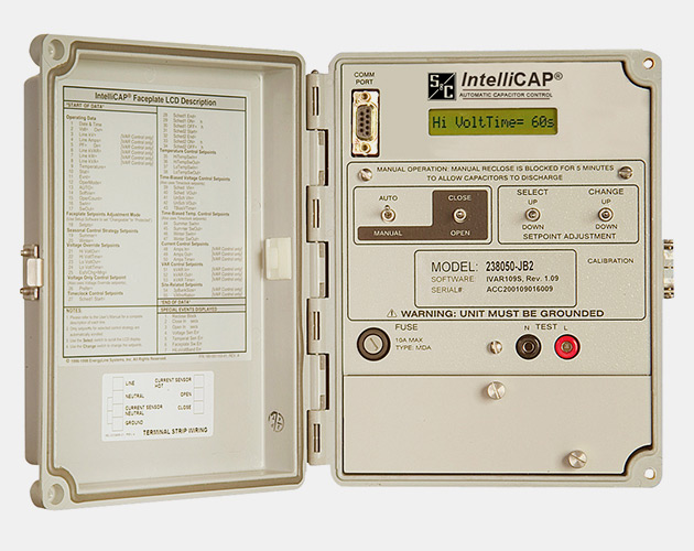 electromechanical capacitor controls, alternative to electromechanical capacitor controls, intellicap control, capacitor bank control